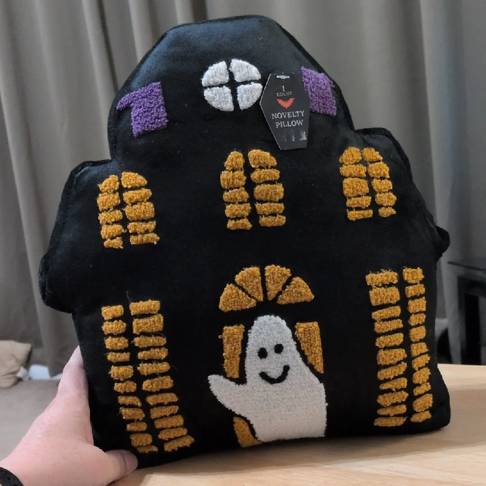 Adorable Haunted House Novelty Pillow